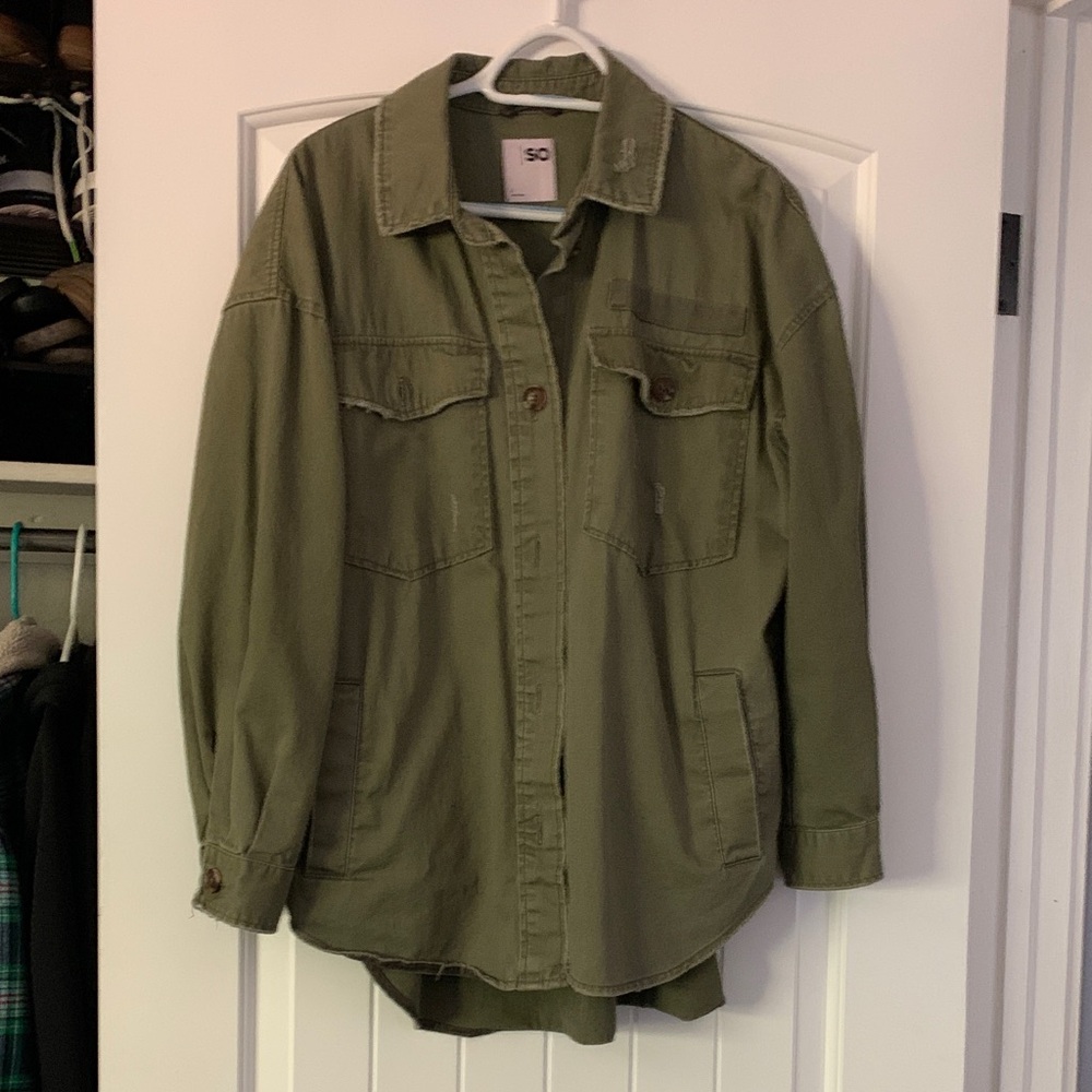 SO Army Green Shirt Jacket